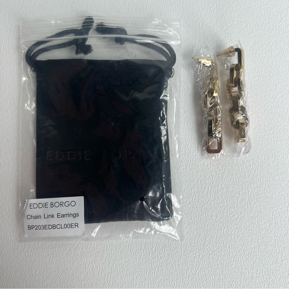Eddie Borgo Chain Link Earrings NWT - Picture 3 of 3